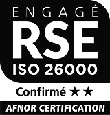Engagé RSE ISO 26000 - Confirmé 2 étoiles - AFNOR Certification